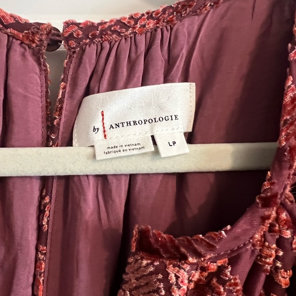 Anthropologie Burgundy Patterned Jumpsuit - Picture 3 of 6